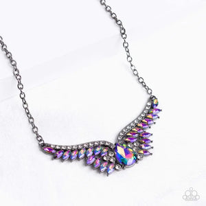 Smoldering Shimmer Multi Empire Diamond Necklace